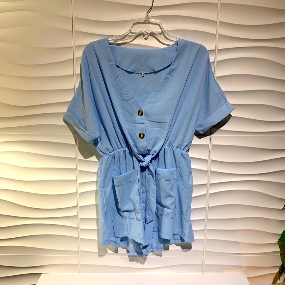*New* Never Worn Light Blue Romper